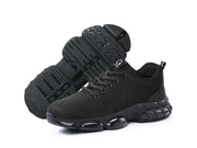 Air Cushion Steel Toe Shoes for Men Breathable Slip On Lightweight Work Safety Sneakers