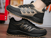 Men's Safety Work Shoes Lightweight Comfortable Breathable Work Boots Indestructible Sneakers