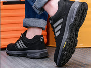 Men's Safety Work Shoes Lightweight Breathable Non-Slip Cushion Work Safety Boots Indestructible Sneakers