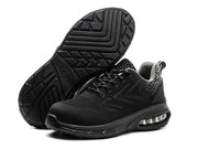 Non Slip Work Shoes for Men Air Cushion Lightweight Steel Toe Shoes Comfortable Breathable Indestructible Sneakers