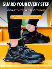 Men’s Steel Toe Work Shoes Safety Shoes Breathable Construction Industrial Sneakers
