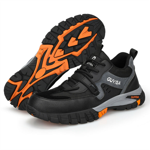 Steel Toe Men's Safety Work Shoe Indestructible Mesh Industrial Construction Shoe