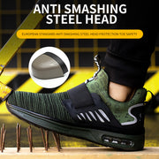 Indestructible Steel Toe Work Shoes for Men Safety Shoes Construction Industrial Sneakers