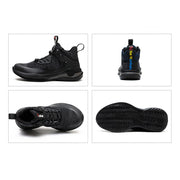 Steel Toe Work Safety Shoes with Reflective Stripe Construction Industrial Sneakers