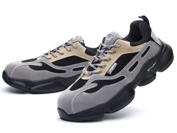 Anti-pierce Steel Toe Safety Sneakers for Men Women Anti-smash Work Shoes for Outdoor Industrial Construction Footwear Slip Resistant