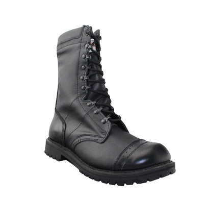 Mens Military Boots Black - Tanleewa
