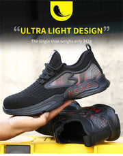 Steel Toe Sneakers for Men Women Lightweight Slip Safety Construction Work Shoes
