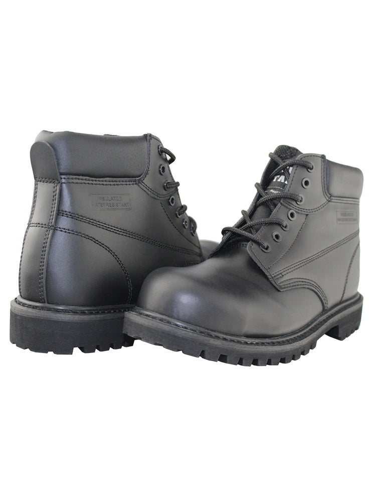 Safety Steel-Toe Insulated Water Resistant Ankle Work Shoes - Tanleewa