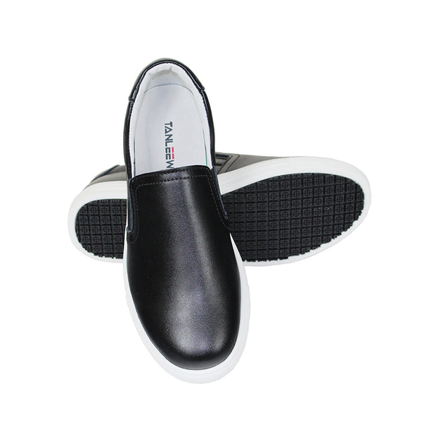 Tanleewa Womens Flexible Oil and Slip Resistant Work Shoes Comfort Slip Ons - Tanleewa