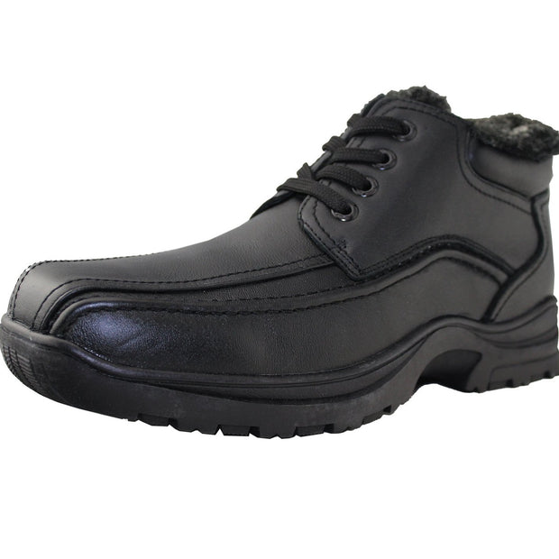 Men Winter Shoes Leather Work Shoes - Tanleewa
