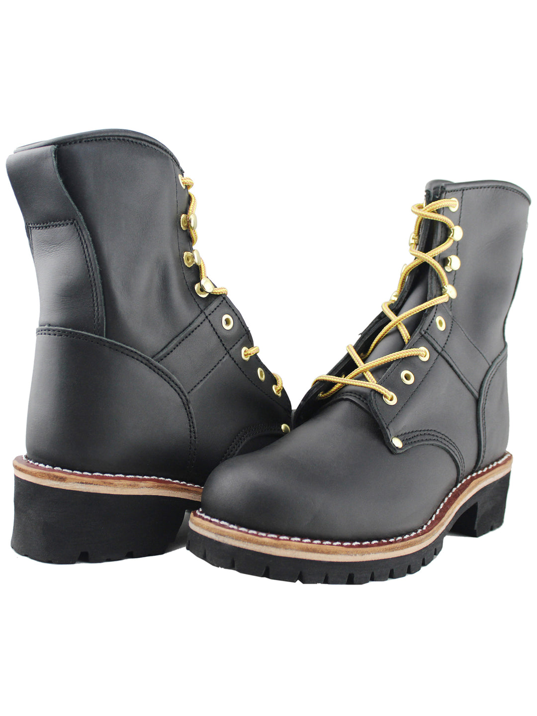 Handmade logger boots best sale